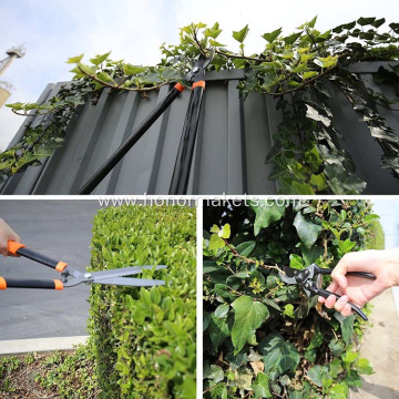 3 Piece Steel garden Lopper Hedge Shears set professional pruning shears garden scissors long handle set